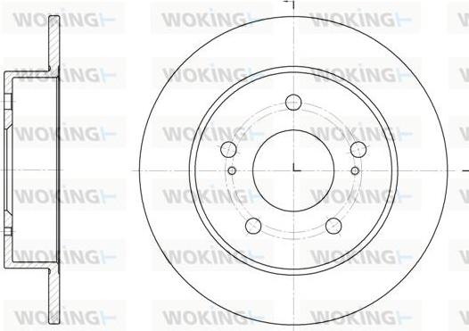 Woking D61979.00 - Тормозной диск avtokuzovplus.com.ua