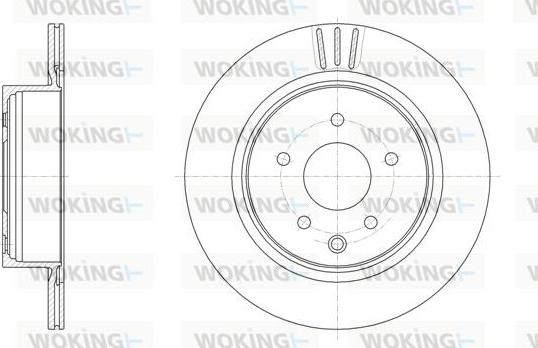 Woking D61991.10 - Тормозной диск autodnr.net