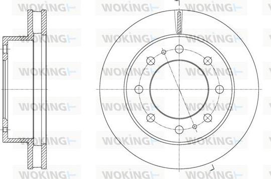 Woking D61992.10 - Гальмівний диск autocars.com.ua