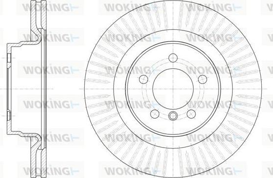 Woking D61999.10 - Гальмівний диск autocars.com.ua