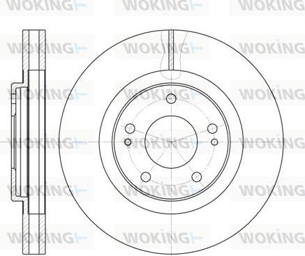 Woking D62002.10 - Гальмівний диск autocars.com.ua