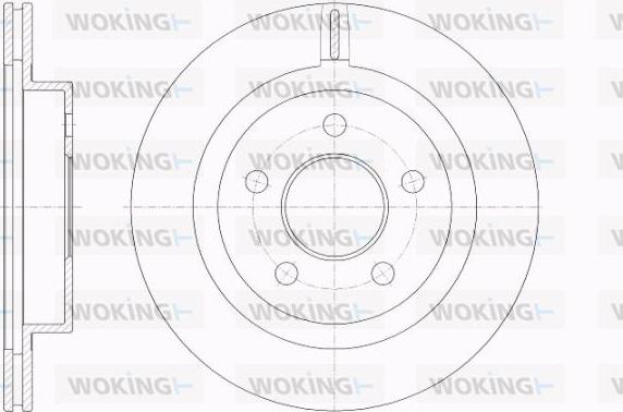 Woking D62009.10 - Гальмівний диск autocars.com.ua