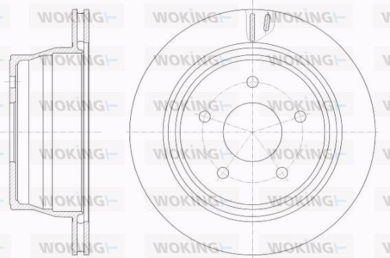 Woking D62010.10 - Гальмівний диск autocars.com.ua