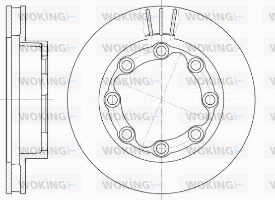 Woking D62012.10 - Гальмівний диск autocars.com.ua