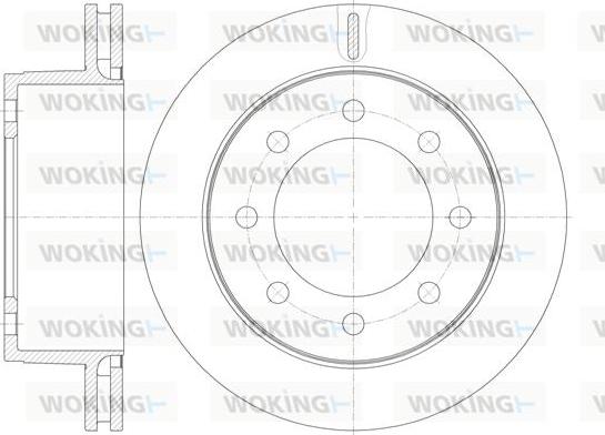 Woking D62015.10 - Гальмівний диск autocars.com.ua