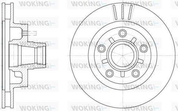 Woking D62019.10 - Тормозной диск avtokuzovplus.com.ua