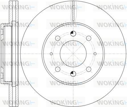 Woking D62032.10 - Тормозной диск avtokuzovplus.com.ua