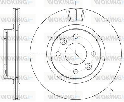 Woking D6204.10 - Тормозной диск avtokuzovplus.com.ua