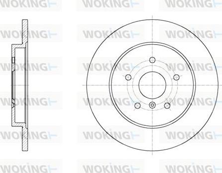 Woking D62046.00 - Гальмівний диск autocars.com.ua