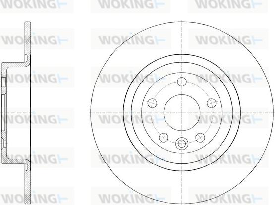 Woking D62047.00 - Гальмівний диск autocars.com.ua