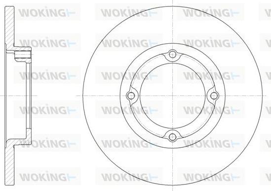 Woking D62049.00 - Гальмівний диск autocars.com.ua