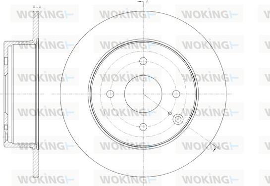 Woking D62052.00 - Гальмівний диск autocars.com.ua