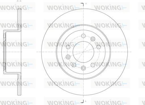 Woking D62055.00 - Тормозной диск avtokuzovplus.com.ua