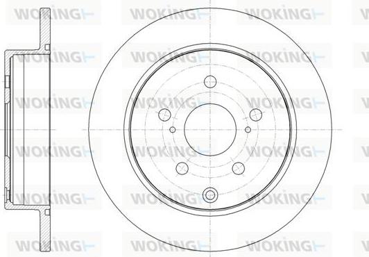 Woking D62056.00 - Гальмівний диск autocars.com.ua