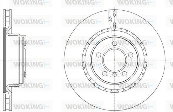 Woking D62063.10 - Тормозной диск avtokuzovplus.com.ua