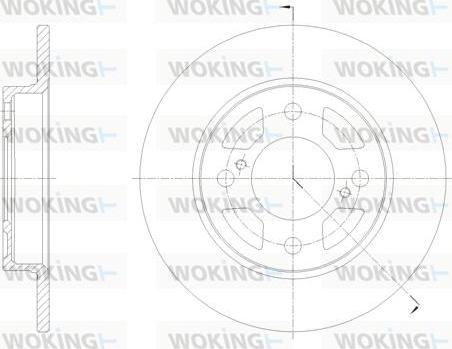 Woking D62099.00 - Гальмівний диск autocars.com.ua