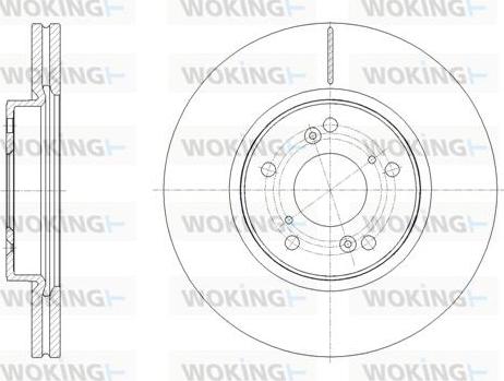 Woking D62108.10 - Тормозной диск avtokuzovplus.com.ua