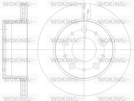 Woking D62109.10 - Гальмівний диск autocars.com.ua