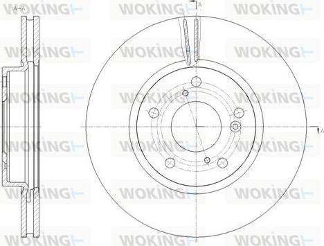 Woking D62112.10 - Тормозной диск avtokuzovplus.com.ua