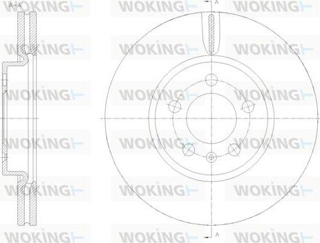 Woking D62118.10 - Гальмівний диск autocars.com.ua