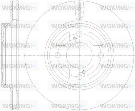 Woking D62120.10 - Тормозной диск avtokuzovplus.com.ua