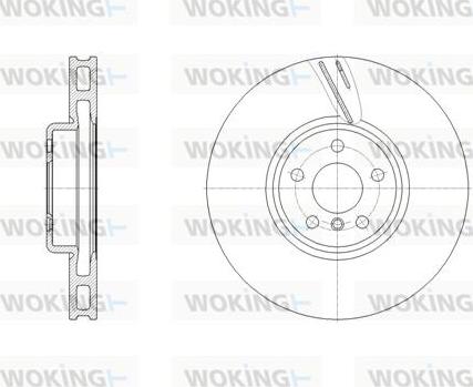 Woking D62127.11 - Гальмівний диск autocars.com.ua