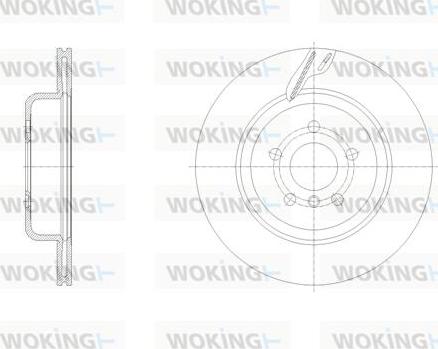 Woking D62128.10 - Гальмівний диск autocars.com.ua