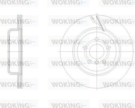 Woking D62128.11 - Гальмівний диск autocars.com.ua