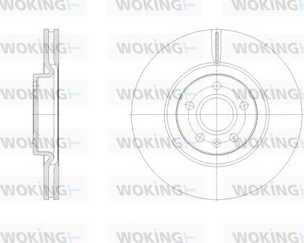 Woking D62129.10 - Тормозной диск avtokuzovplus.com.ua