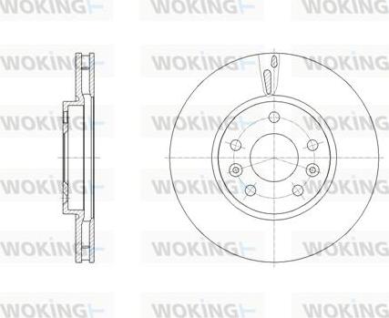 Woking D62130.10 - Гальмівний диск autocars.com.ua