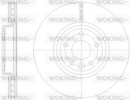 Woking D62132.10 - Гальмівний диск autocars.com.ua