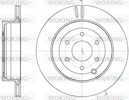 Woking D62135.10 - Тормозной диск autodnr.net