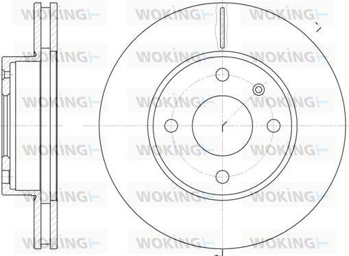 Woking D6215.10 - Тормозной диск avtokuzovplus.com.ua