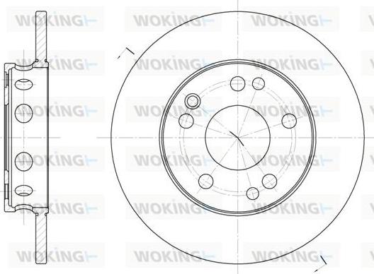 Woking D6221.00 - Гальмівний диск autocars.com.ua