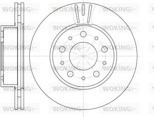 Woking D6231.10 - Гальмівний диск autocars.com.ua