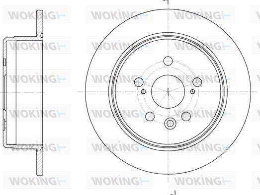 Woking D6245.00 - Гальмівний диск autocars.com.ua