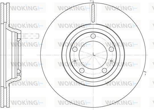 Woking D6247.10 - Гальмівний диск autocars.com.ua