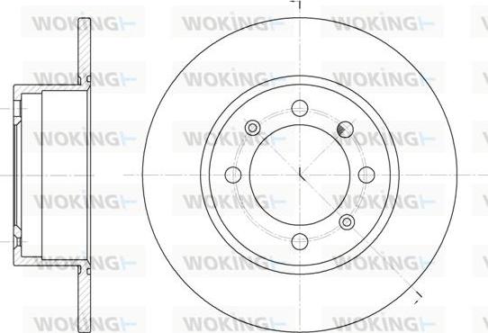 Woking D6248.00 - Тормозной диск avtokuzovplus.com.ua