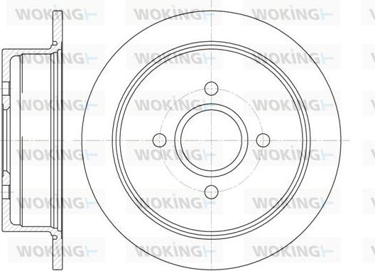 Woking D6250.00 - Гальмівний диск autocars.com.ua