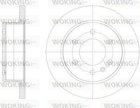 Woking D62514.00 - Гальмівний диск autocars.com.ua