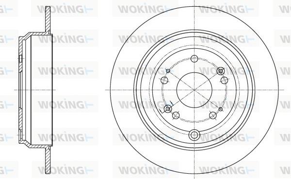 Woking D62515.00 - Тормозной диск autodnr.net