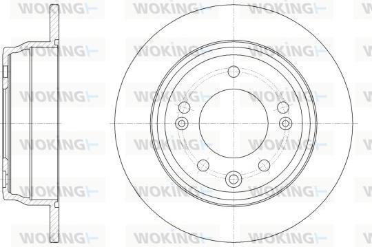 Woking D62517.00 - Гальмівний диск autocars.com.ua