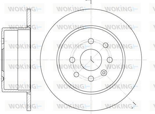 Woking D6252.00 - Тормозной диск avtokuzovplus.com.ua