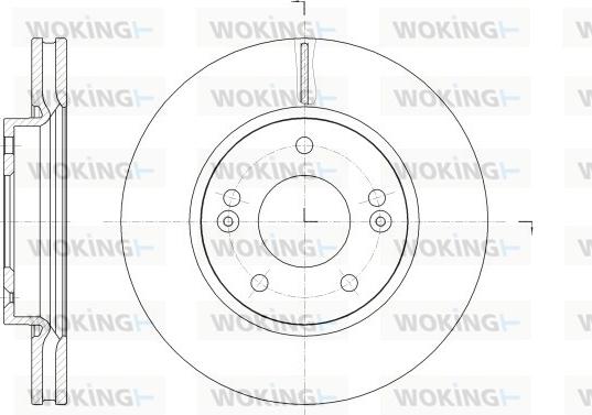 Woking D62523.10 - Тормозной диск autodnr.net