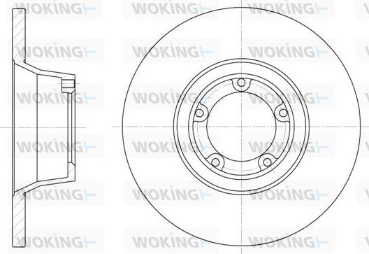 Woking D6253.00 - Гальмівний диск autocars.com.ua