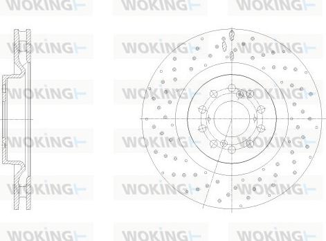 Woking D62546.10 - Тормозной диск avtokuzovplus.com.ua