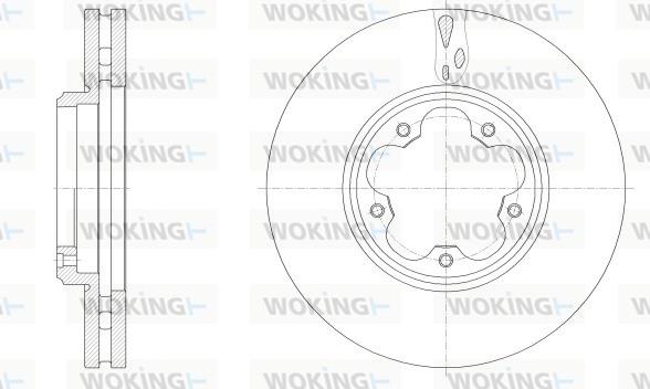 Woking D62547.10 - Тормозной диск avtokuzovplus.com.ua