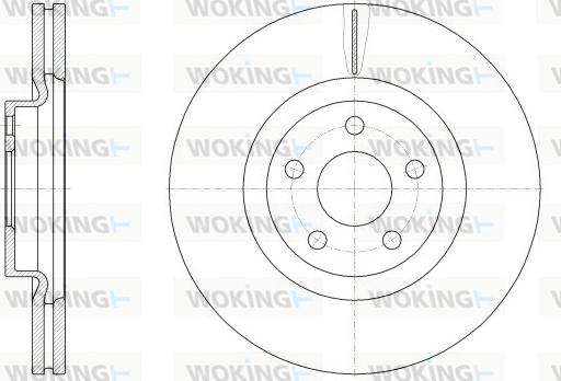 Woking D62548.10 - Тормозной диск avtokuzovplus.com.ua