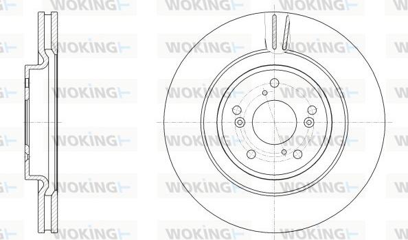 Woking D62557.10 - Гальмівний диск autocars.com.ua