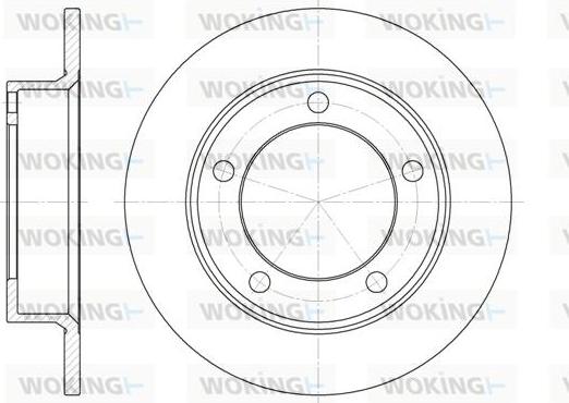 Woking D6257.00 - Гальмівний диск autocars.com.ua